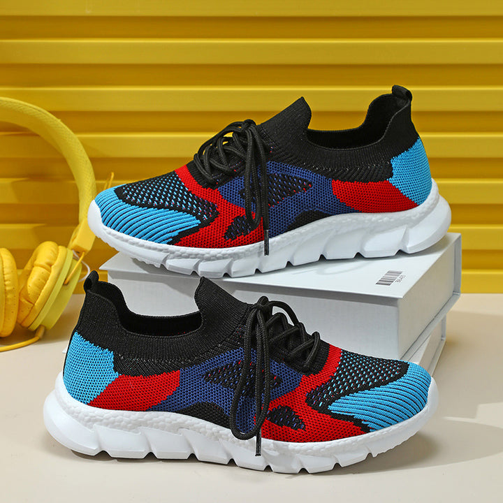 Dame Lettere Strik-Sneakers med fleksibelt Overmateriale og skridsikre Sål Stilla