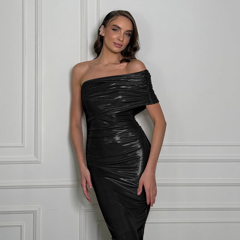 Dame Off-Shoulder Volant Aftenkjole Stilla 1751515970