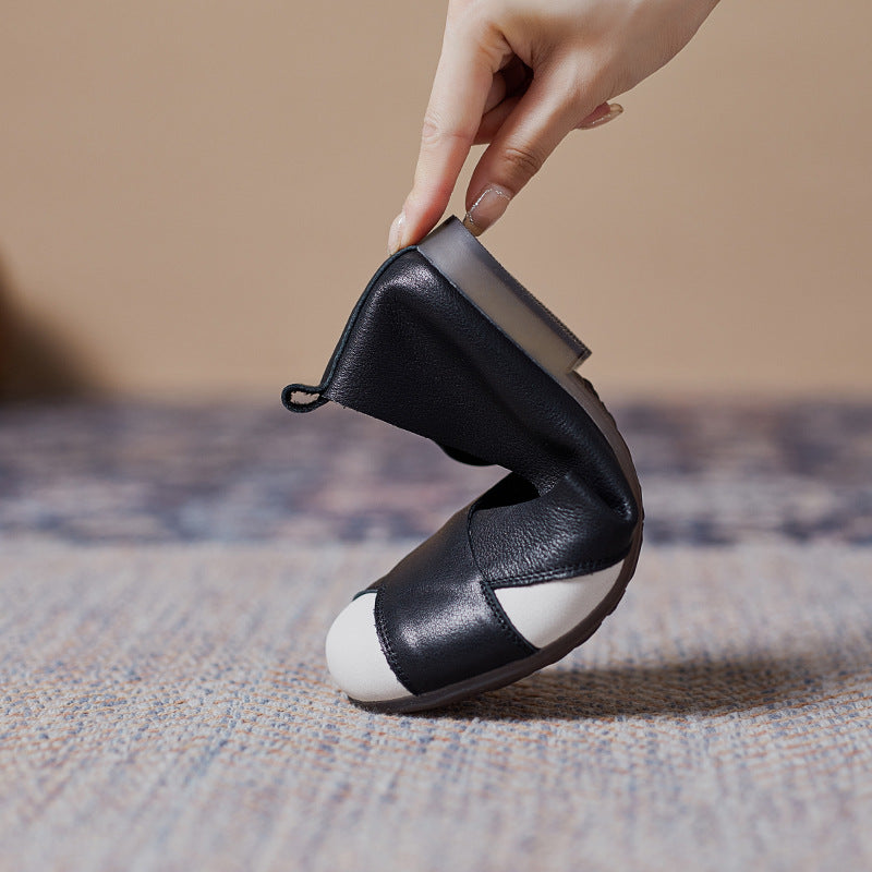 Dame stilfulde Cap Toe Ballerinas Stilla