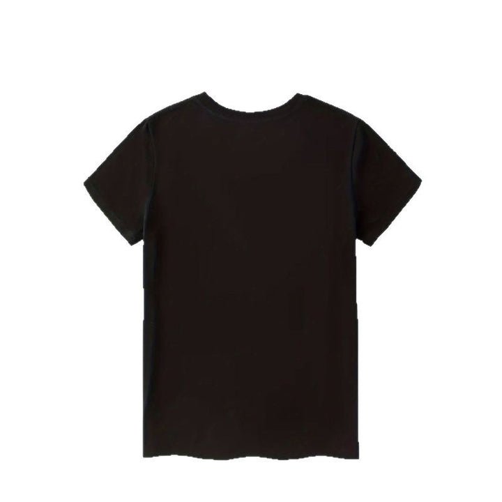 Dame T-Shirt med kreativt akku-design og humoristisk udsagn Stilla