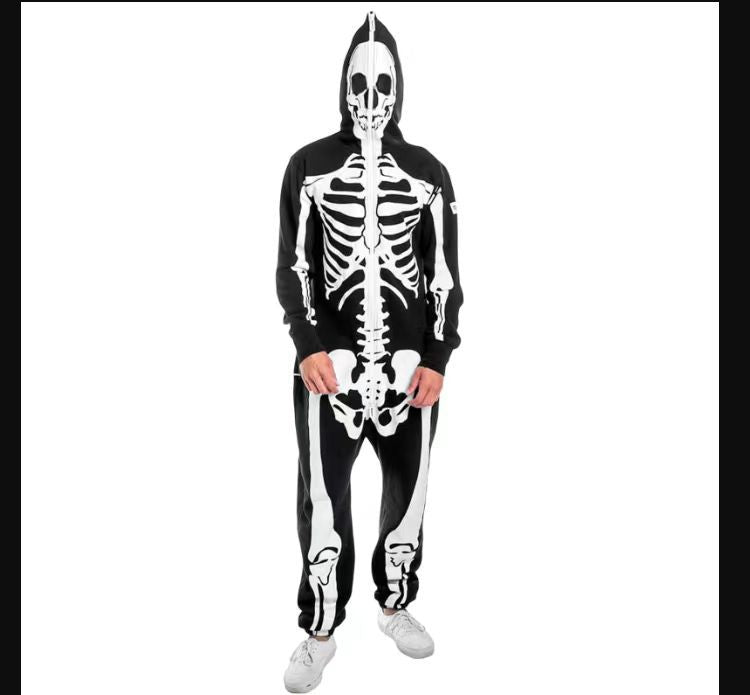 Herrer Skelettryk Hætteklædning Stilla