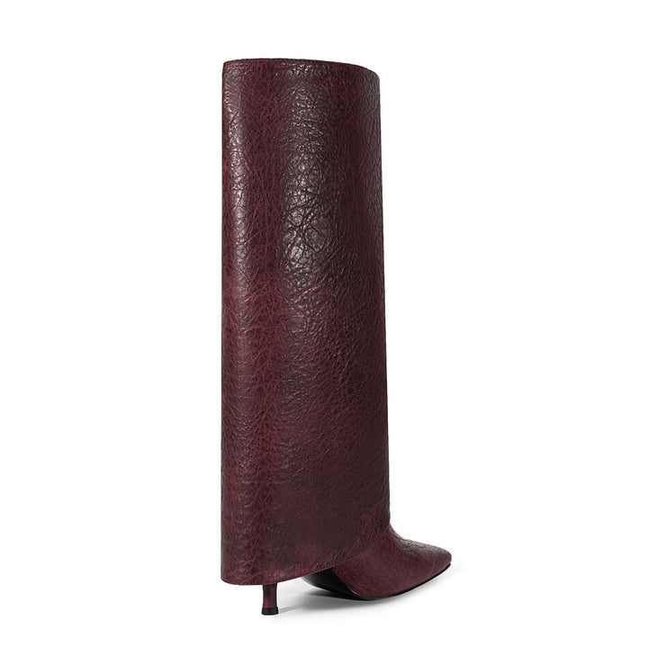 Femme Over-the-Knee Skulptureret Læder Stiletto Støvler Stilla