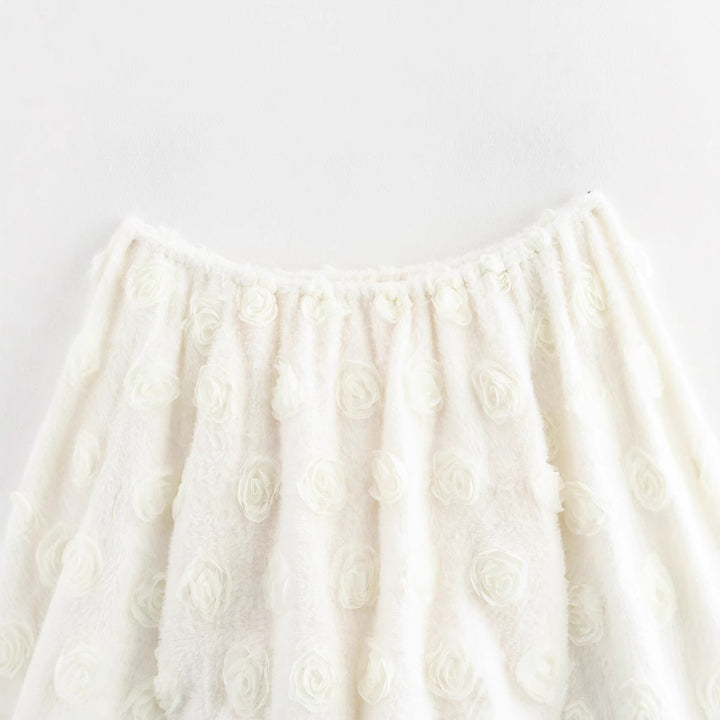 Femme Off-Shoulder Ruffles Blomst Bluse Stilla