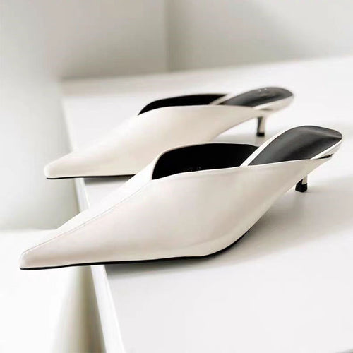 Femme Spids-tå Slingback Pantolette med elegant design Stilla