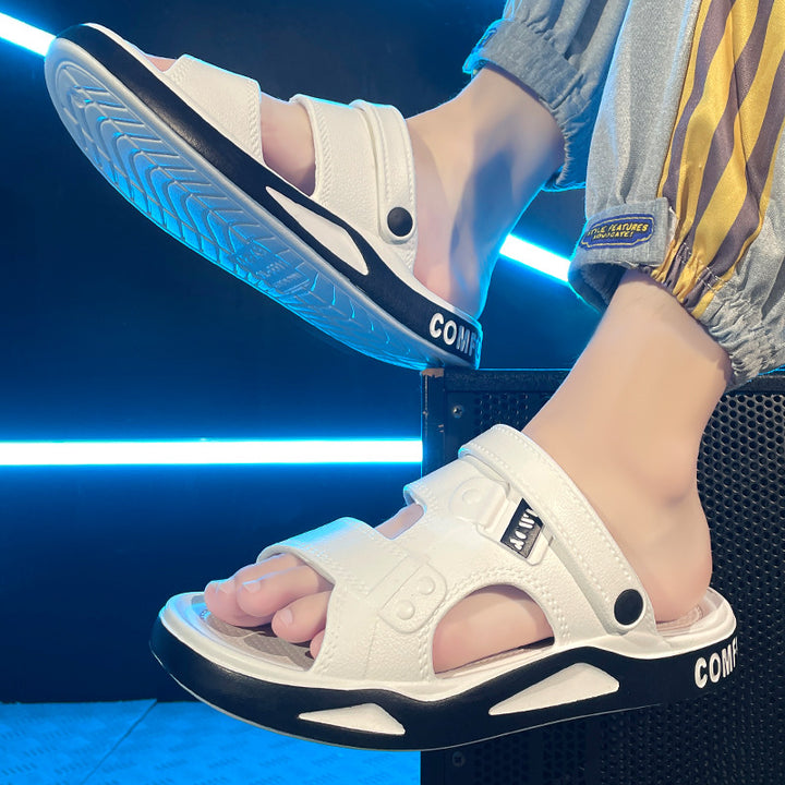 Dame Komfortable og holdbare wellness-sandaler med justerbar rem og skridsikker sål Stilla