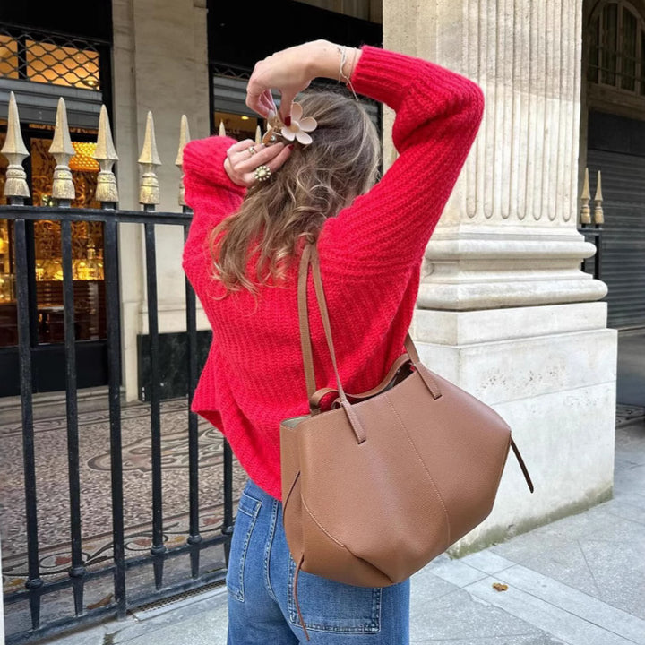 Kvinder hyggelig cardigan med vertikal rib struktur og store knapper Stilla