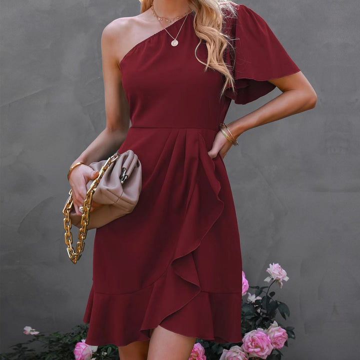 Stilla | Elegante Mini En Skulder Kjole