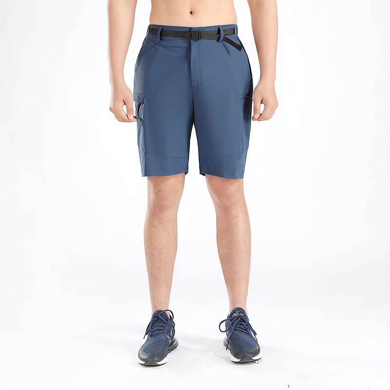 Herrer Multifunktionelle Outdoor-Shorts med elastisk talje og praktiske lommer Stilla
