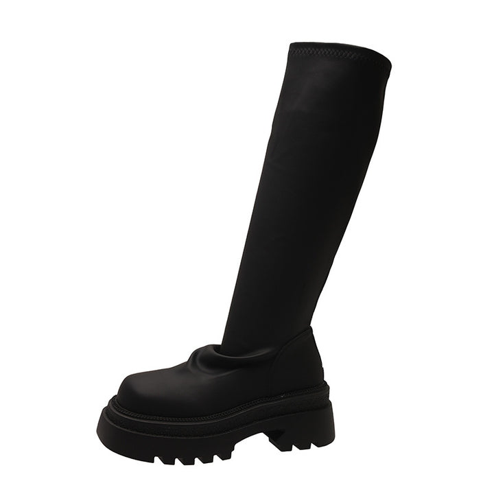 Dame Over-the-Knee-Fashion-Støvler med tyk sål Stilla