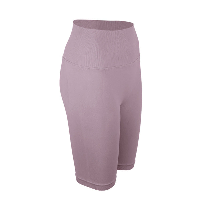 Dame Højtaljede Fitness-cykelshorts med sculpting effekt og åndbart materiale Stilla