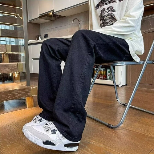 Herrer Behagelige, brede fritidshose med elastisk talje og praktiske sidelommer Stilla
