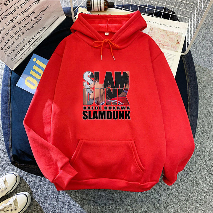 Kvindernes hoodie med kreativt Slam Dunk motiv Skovae