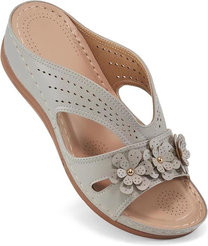 Dame Komfortable Sandaler med florale Applikationer og åndbart design Stilla