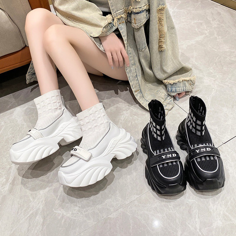 Dame Chunky Sneakersokksko med elastisk overdel og moderne oversized design Stilla