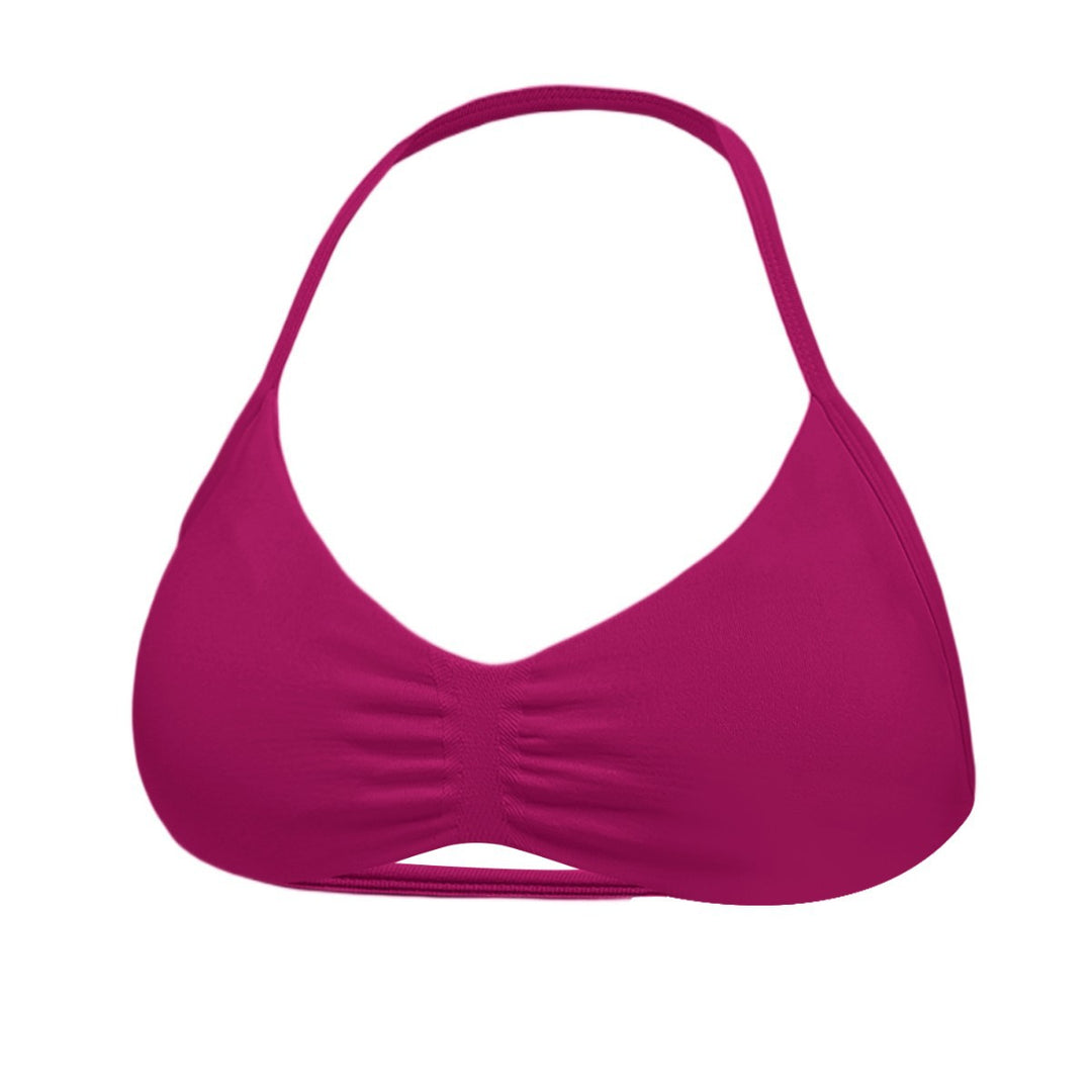 Dame Sport-Bikini Top med raffineret rynkeeffekt Skovae