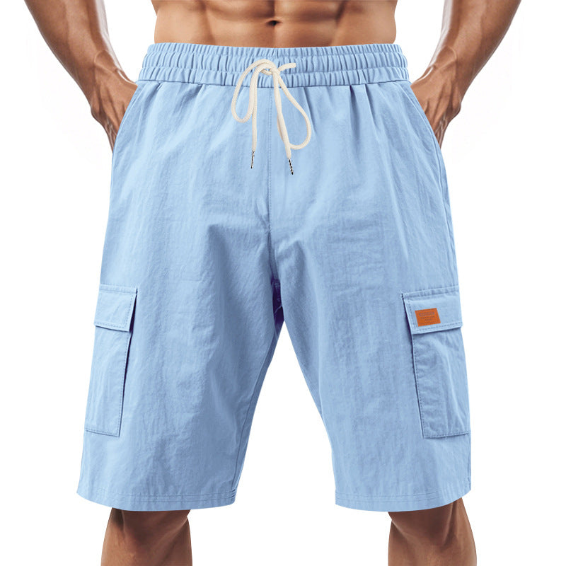 Herrer praktiske Cargo-Shorts med elastisk talje og sidelommer Stilla