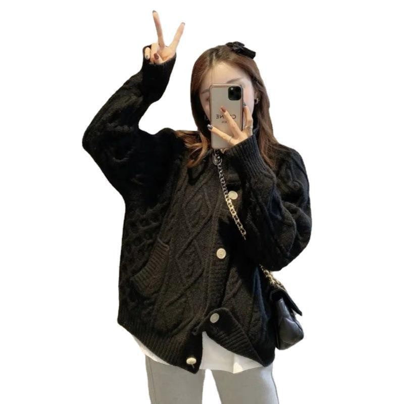 Femme Chunky Kabelstrik cardigan Stilla