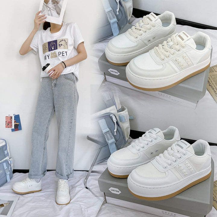 Dame højtop sneakers med blødt indvendigt for og skridsikker platformssål Stilla