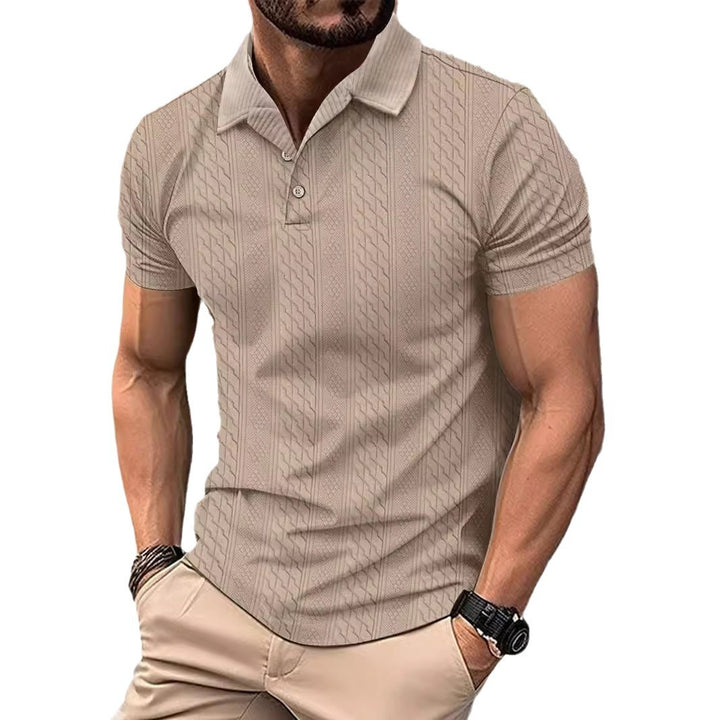 Herre polo skjorte med struktureret design og moderne krave Stilla
