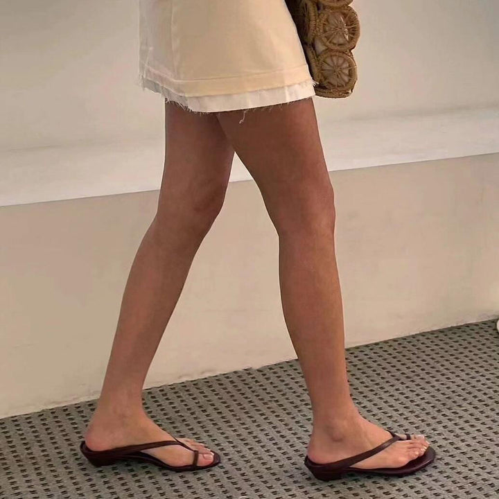 Dame elegante minimalistiske åbne tæer sko Stilla
