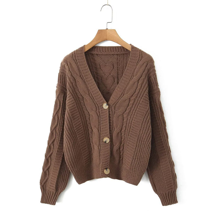 Damer hyggelig cardigan med V-hals Stilla