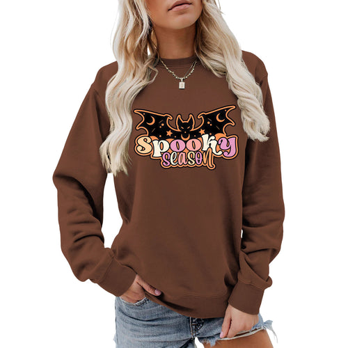 Kvinders sweatshirt med kreativ Halloween-design Stilla