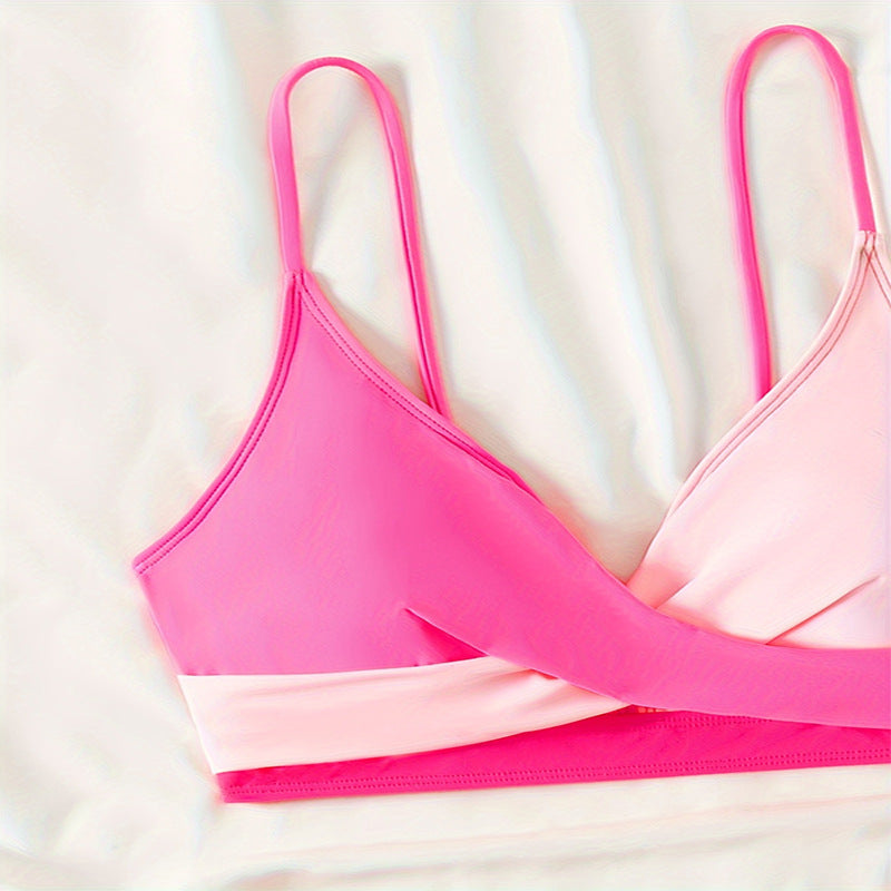 Dame Højtaljede Bikini-Sæt med elegant Indpakningsdesign Skovae