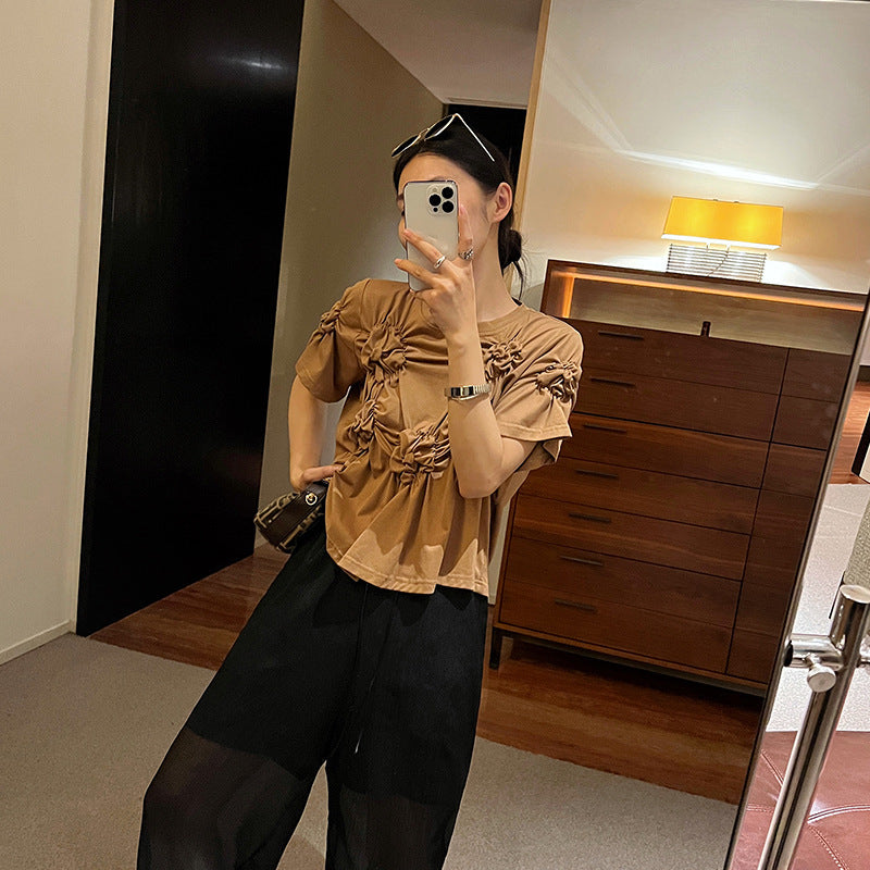 Dame modeoverdel med flæsedetaljer Stilla