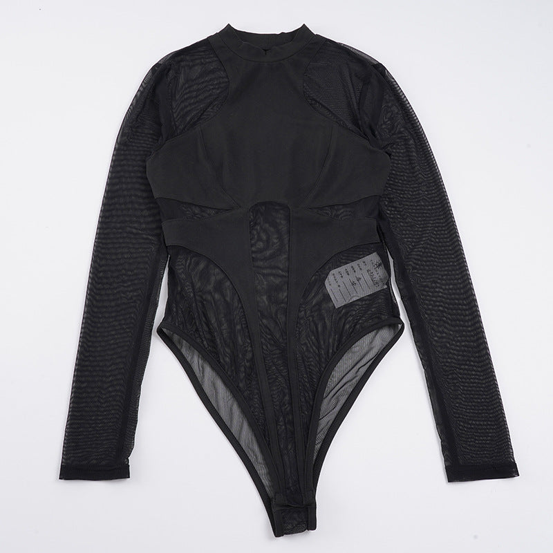 Dame Hightech Bodysuit med innovativ mesh-design Skovae