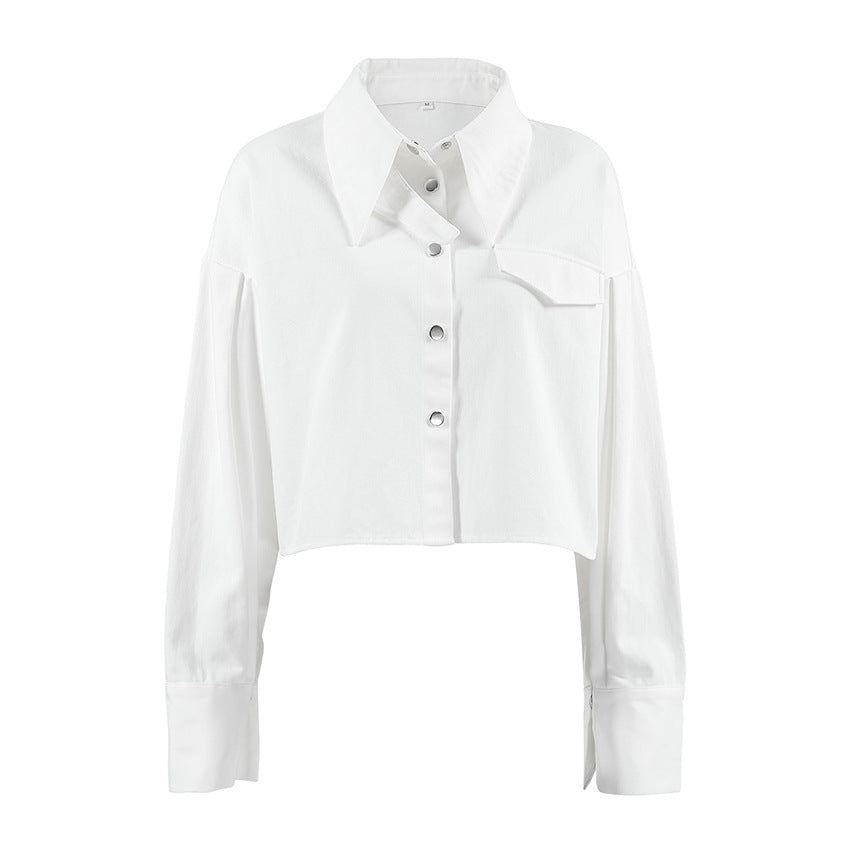 Dame Oversized Bluse med moderne snit og minimalistisk design Stilla