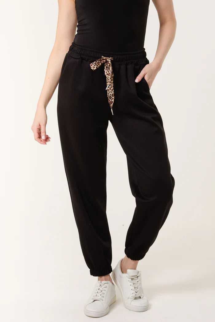 Dame Relaxed Fit Joggebukser med Snor Stilla