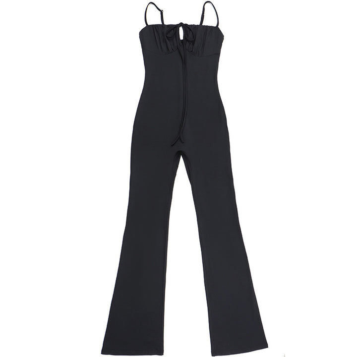 Dame Figurtilpasset Jumpsuit med raffineret snøring Skovae