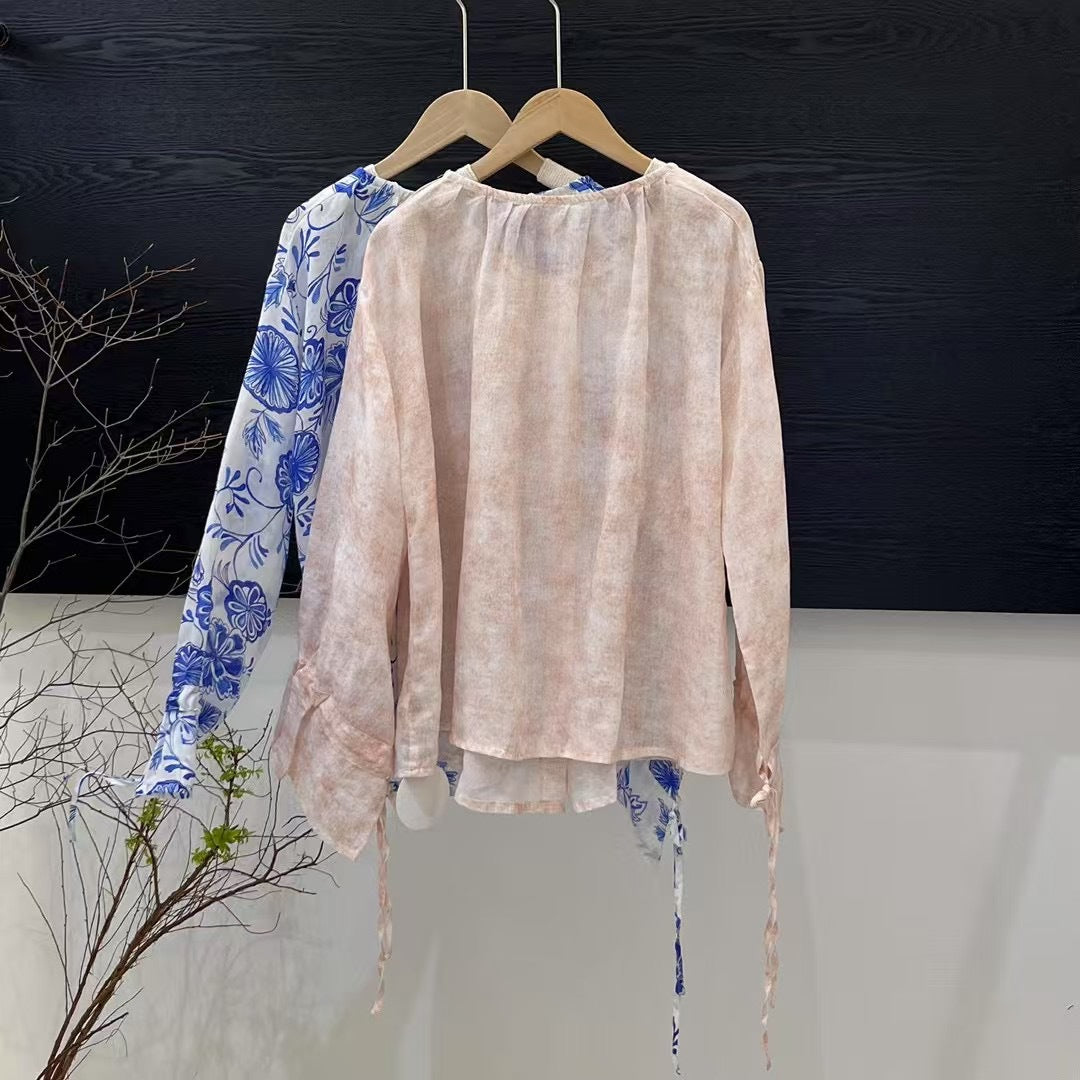 Femme Letvægts Knap-Up Bluse Stilla
