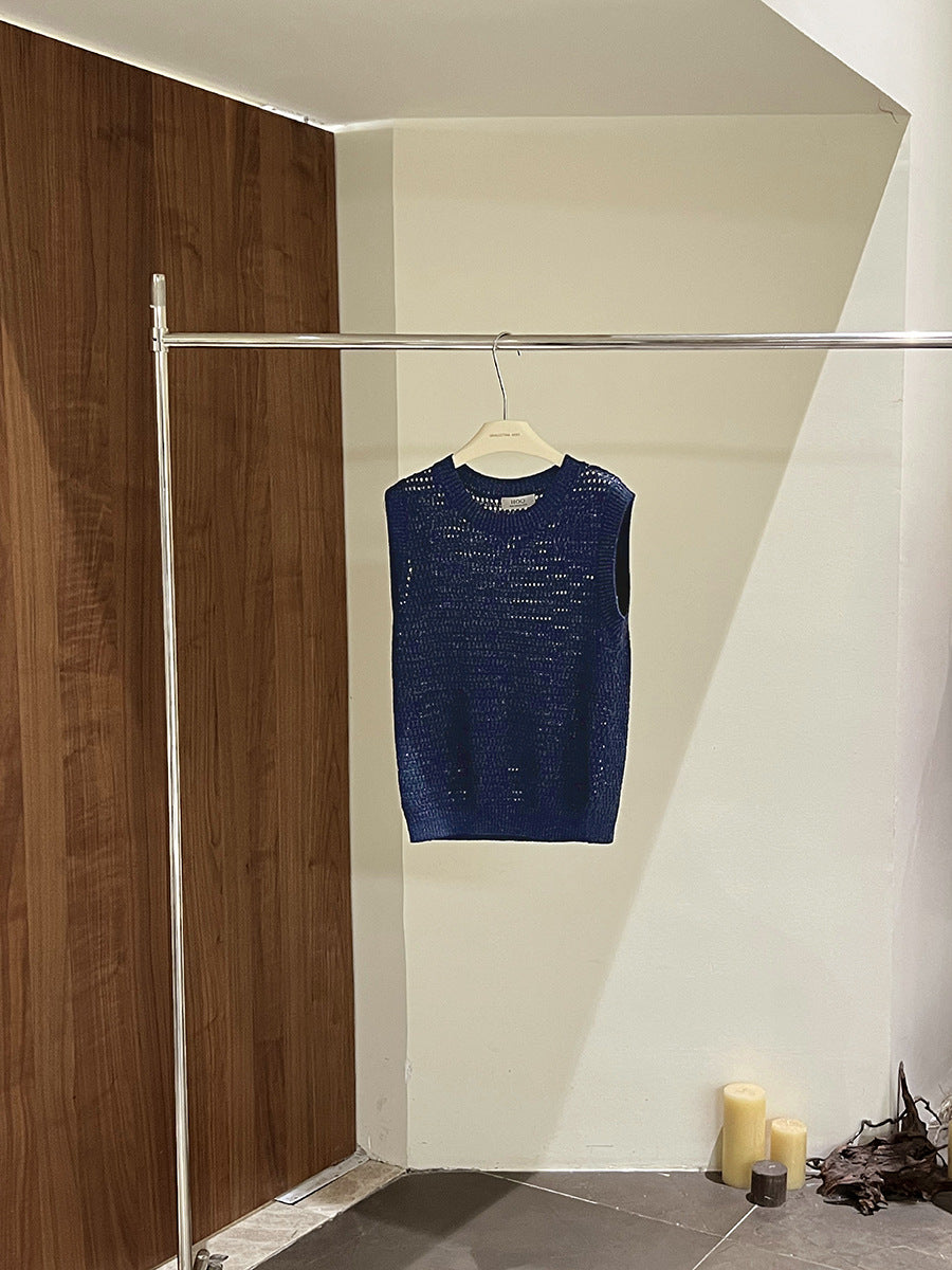 Dame luftigt glimmer top lavet af kvalitets garn Stilla