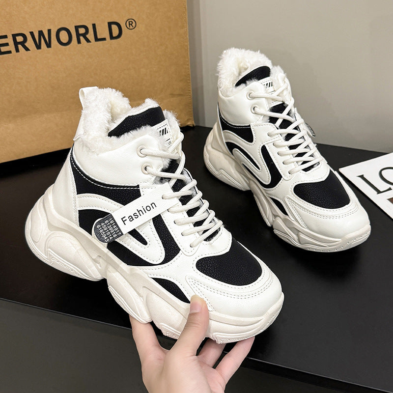Dame Høj Varme-Sneakers med hyggeligt Inderfôr og skridsikker Sål Stilla