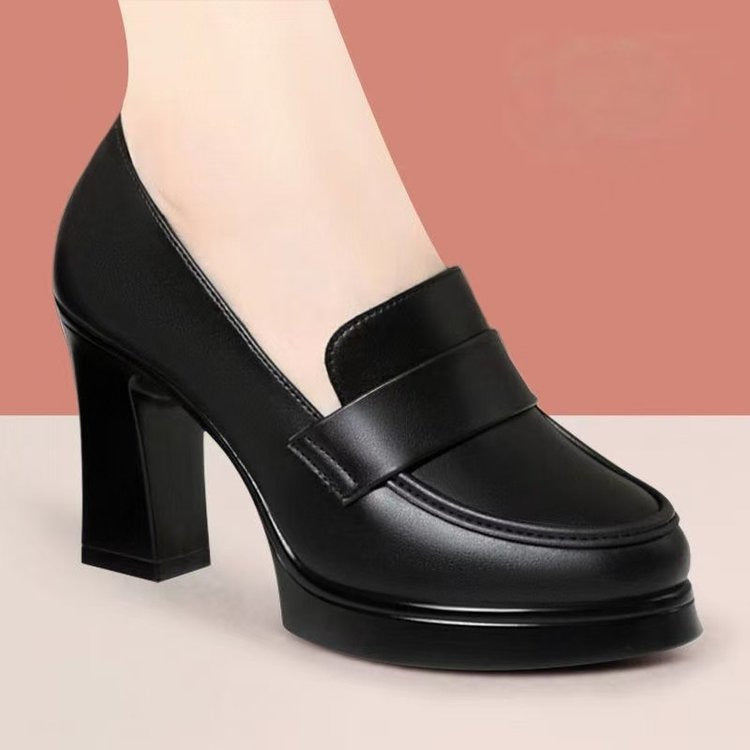 Damer elegante blokhæls-pumps med mode-rem Stilla