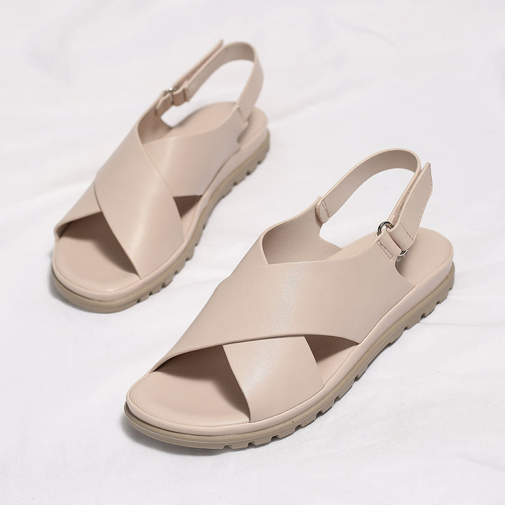 Dame trendy sandaler med justerbar hælrem og anatomisk fodsengdesign Stilla