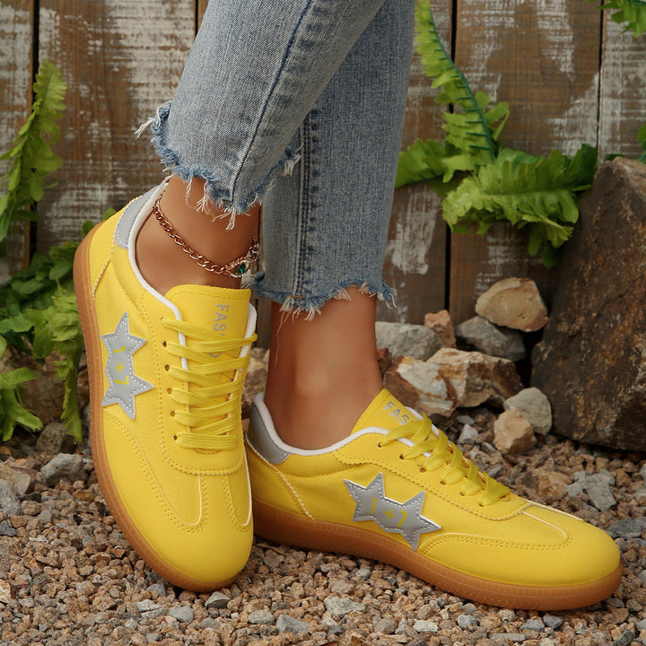 Dame Sporty Sneakers med modigt stjernemotiv Stilla