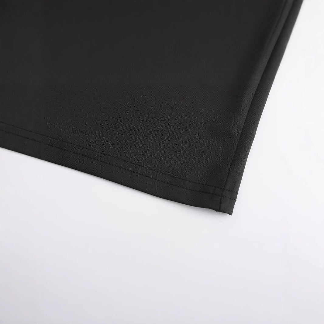 Dame Kortærmet Crop-Shirt med kreativt motiv Skovae