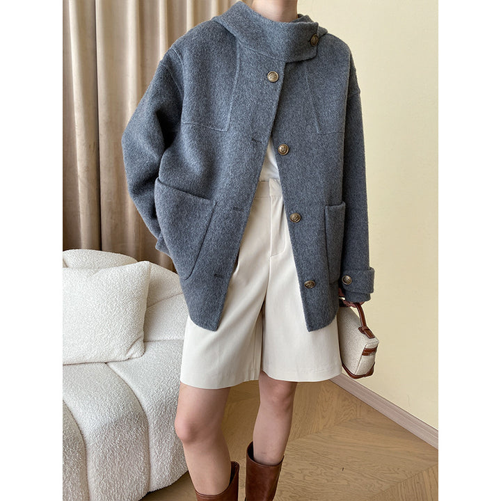 Kvinders fleece lang jakke med oversized pasform og store lommer Stilla