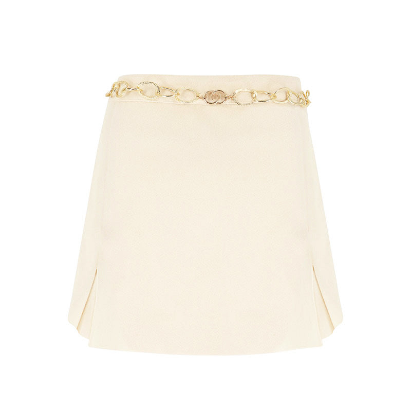 Dame elegante miniskirts med guld kæde Skovae