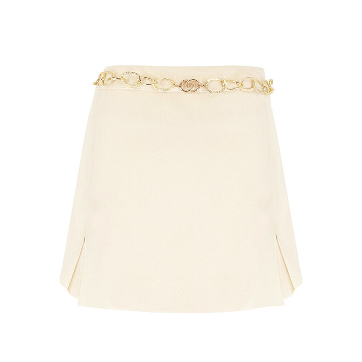 Dame elegante miniskirts med guld kæde Skovae