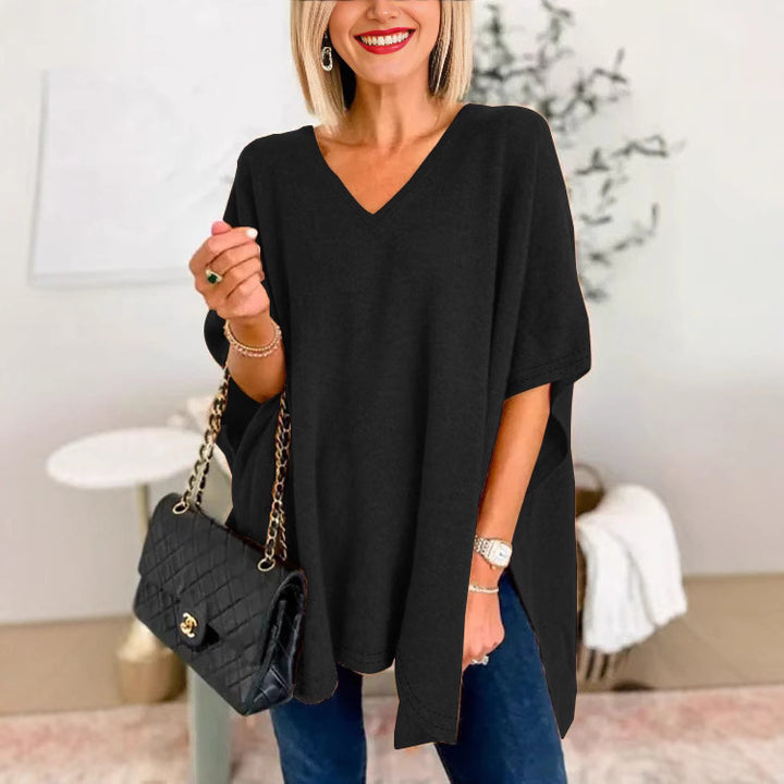 Dame Casual Chiffon Poncho Stilla