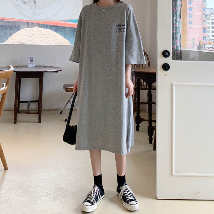 Femme Casual Oversized T-Shirt Kjole Stilla