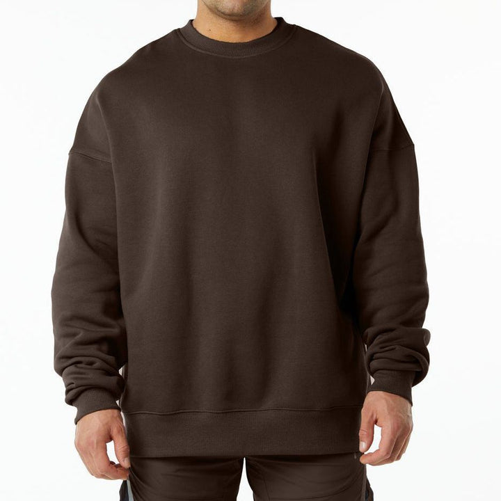 Herrer Oversized Sweatshirt med afslappet snit og robust indvendigt foder Stilla