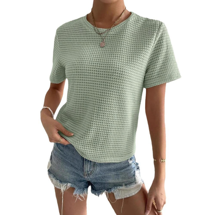 Dame struktureret Basic-T-shirt Stilla