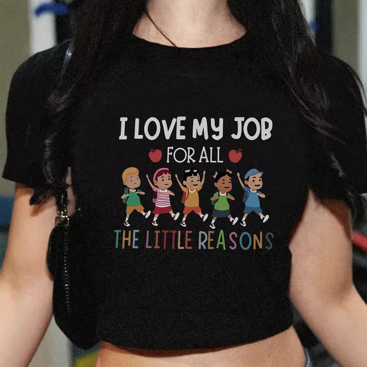 Dame Crop-T-shirt med kreativ telefon-design Skovae
