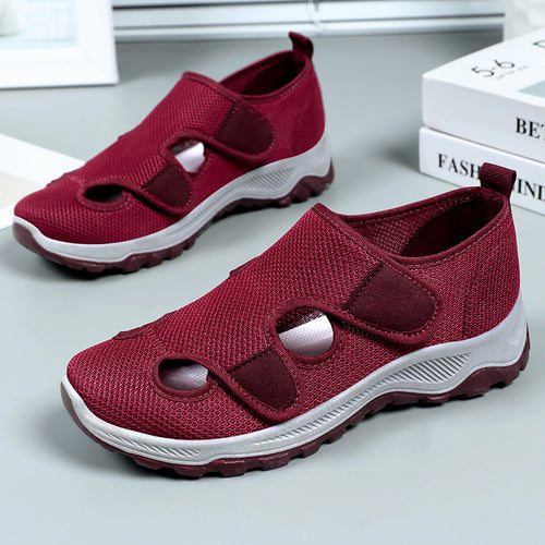 Femme justerbare remme åndbare Slip-On Sneakers Stilla