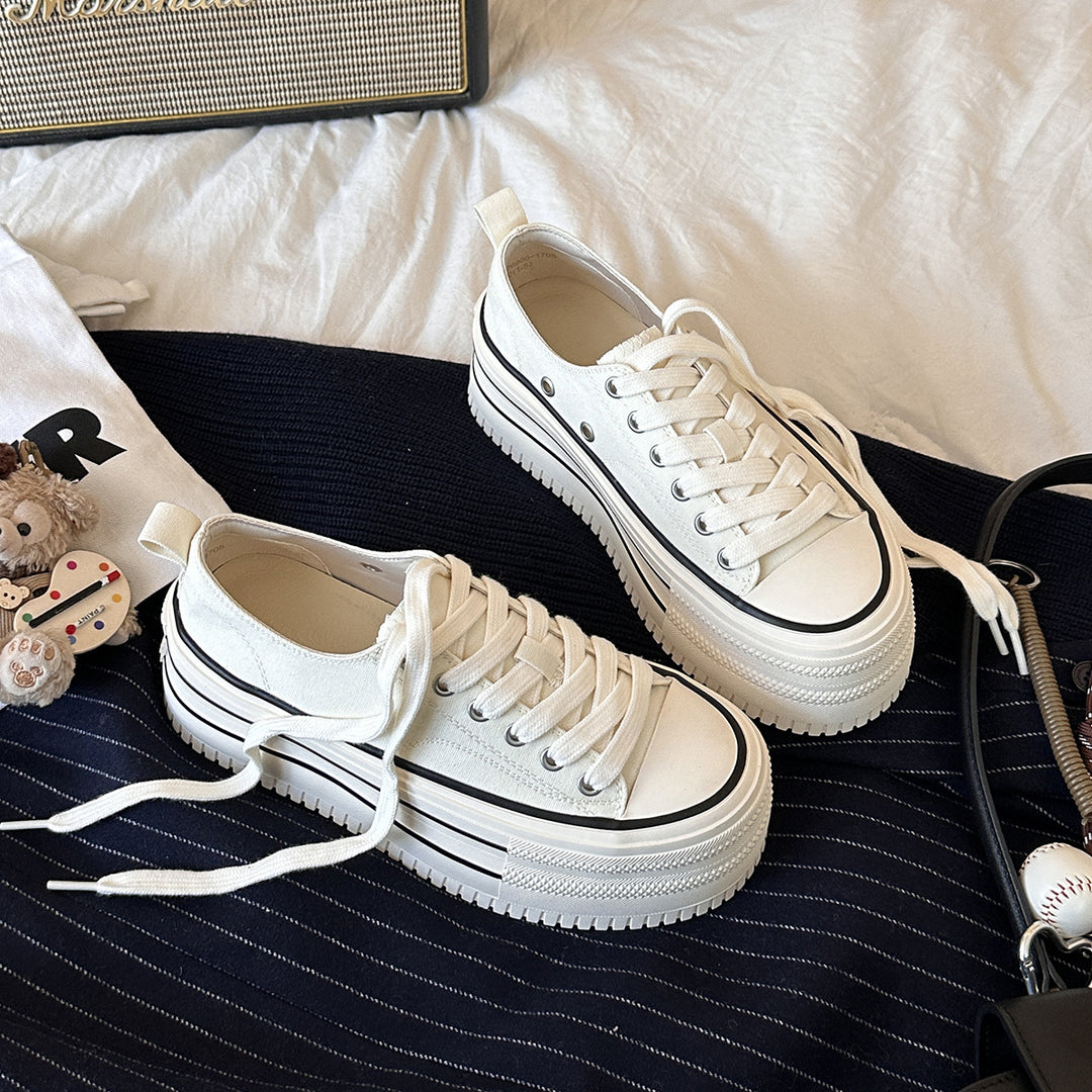Femme Platform Fritid Sneakers Stilla