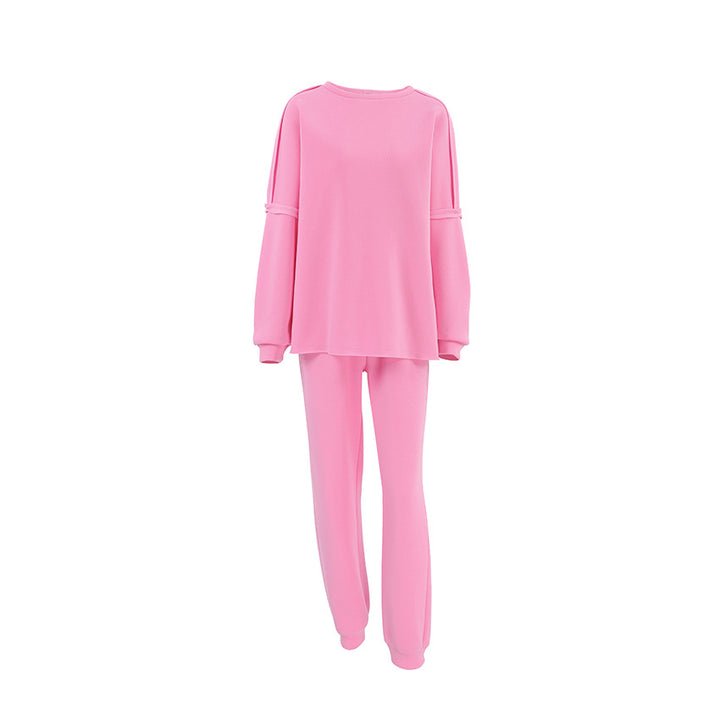 Dame Lækkert Sweatshirt og Joggingbukser Sæt med Oversized Snit Stilla